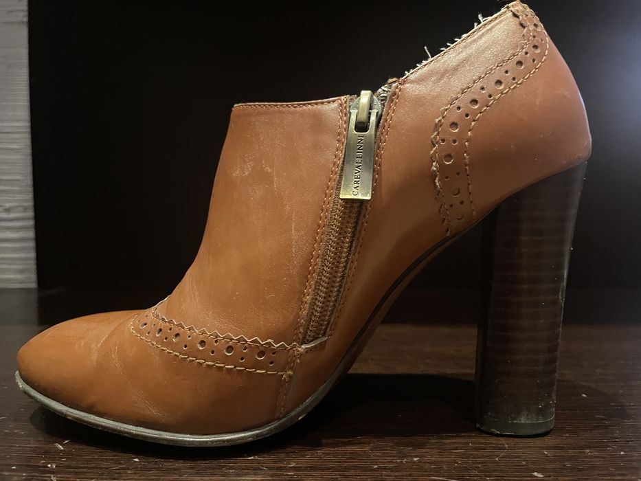 Полуботинки женские рыжие