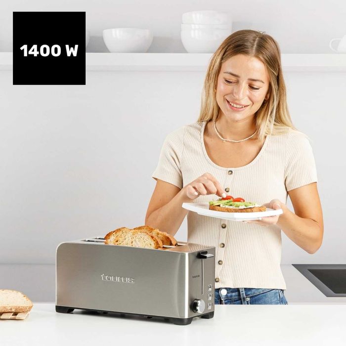 Двоен Тостер Taurus Mytoast Duplo Legend, Метален Корпус, 1400W