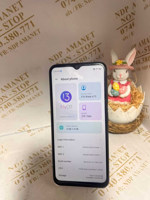 NDP Amanet Calea Mosilor 298   ZTE BLADE A73 (52891)