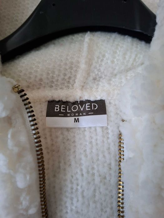Пухкава бяла „Sherpa“ жилетка на Beloved Woman (UK)