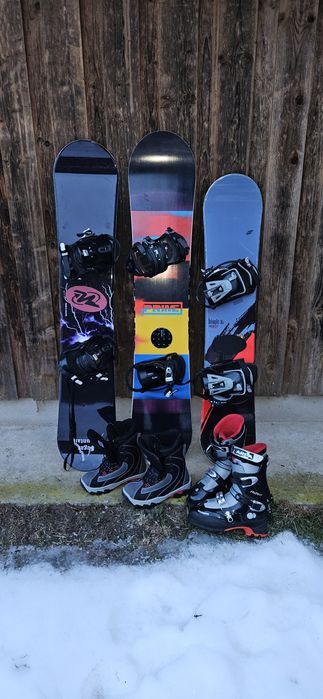 Snowboard aduți și copii + boots