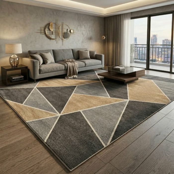 Висококачествени модерни килими за хол  с 3D ефект, Противоплъзгащи