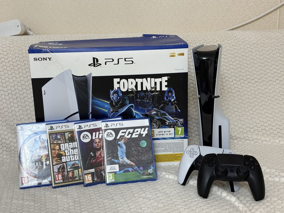 Ps5 slim на 1тр в идеальном состоянии