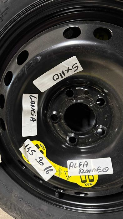 Rezerva Slim Alfa Giulia giulietta Romeo Fiat 500x 145 90 16 5x110 noi