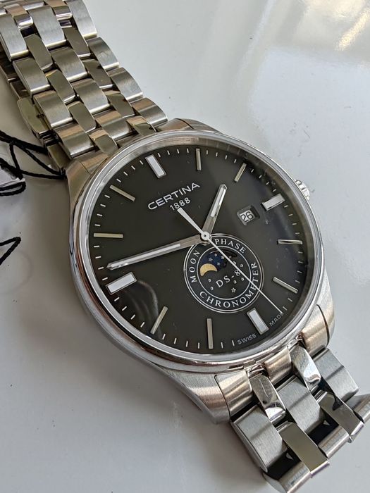 Ceas Certina DS 8 Chronometer Moon Phase 40,5 mm Quartz Nou!