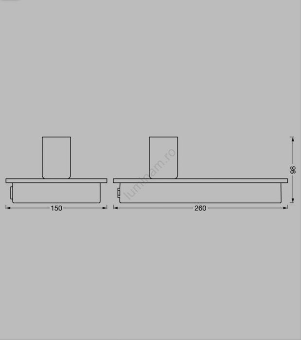 Lampa tactila Ledvance Decor Wood cu port usb