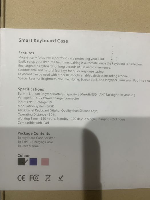 Husa tastatura iPad Pro 12.9 inch (2018,2020,2021) RGB backlight