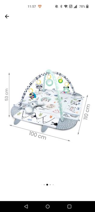 Saltea de Activitati si Spatiu de Joaca 3in1