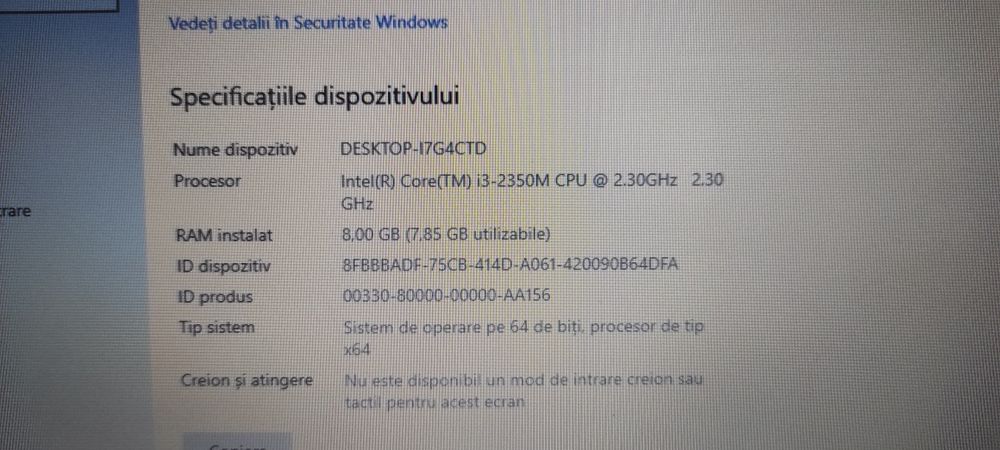 Laptop Acer Aspire 17.3 ",Intel i3 ,8GB RAM ,SSD 500 GB ,DVD-RW&cititor carduri