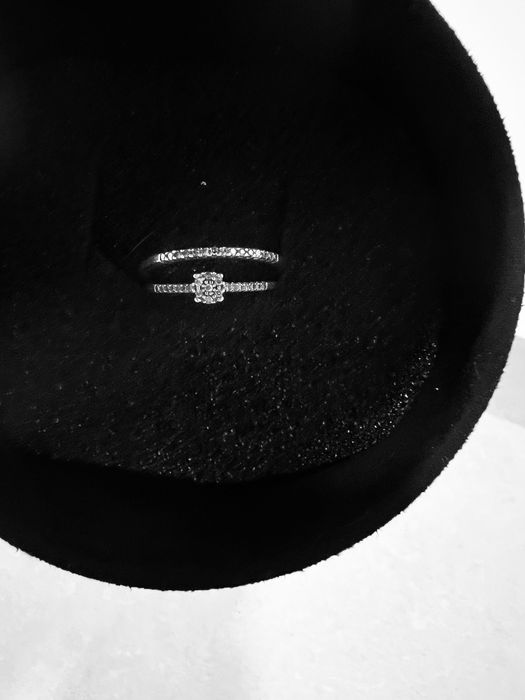 Inele dama din aur alb cu diamante