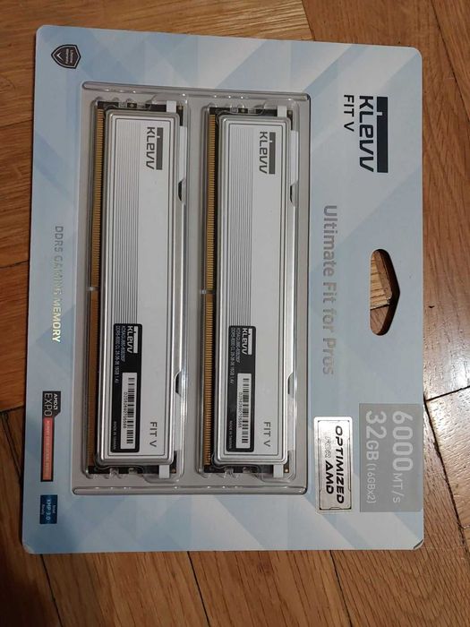 32GB 6000MT/s DDR5 CL28 - Klevv Fit5 (EXPO, XMP) - Нови!