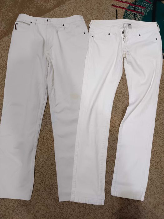 Белые     джинсы
