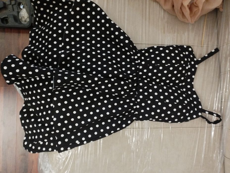 Сарафан в горошек