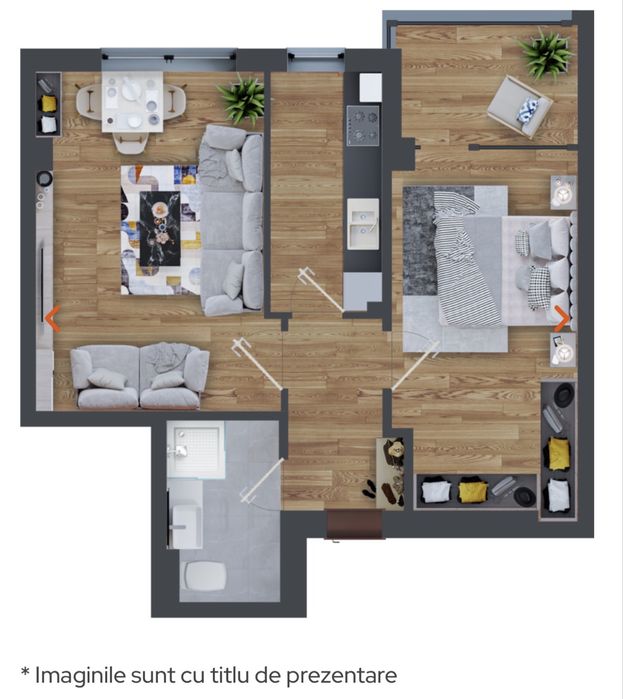 Apartament 2 camere bloc nou mutare imediata Dacia