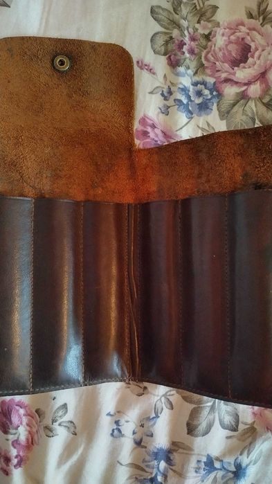 Калъф  кожен за бръсначи