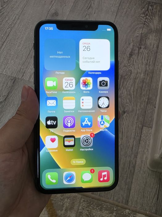 Iphone X 256гб  100% акб