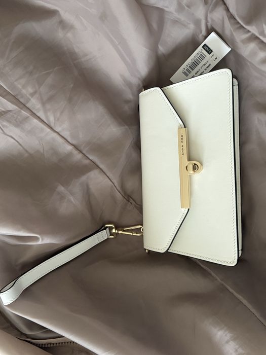 Geanta Anna Cori 01 Vitello Stamp Panna