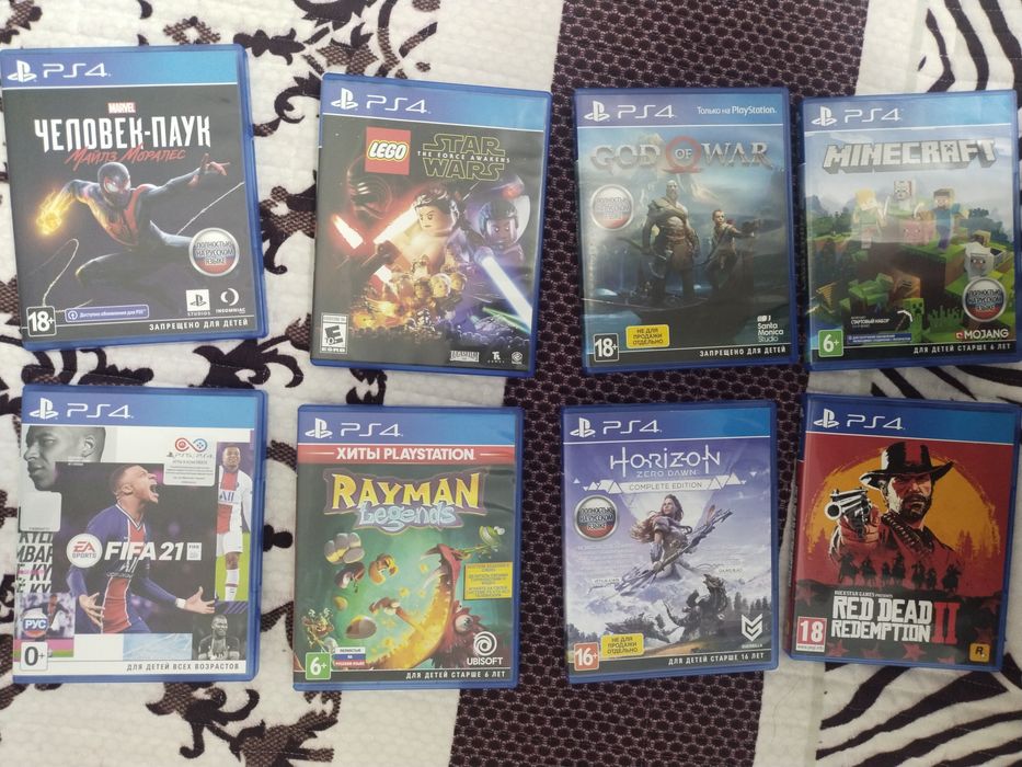 Диски для PS4 в отличном состоянии