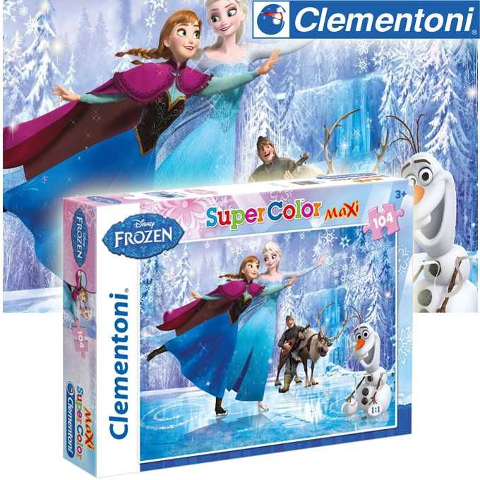 Детски пъзел Clementoni - Super Color Maxi - Frozen