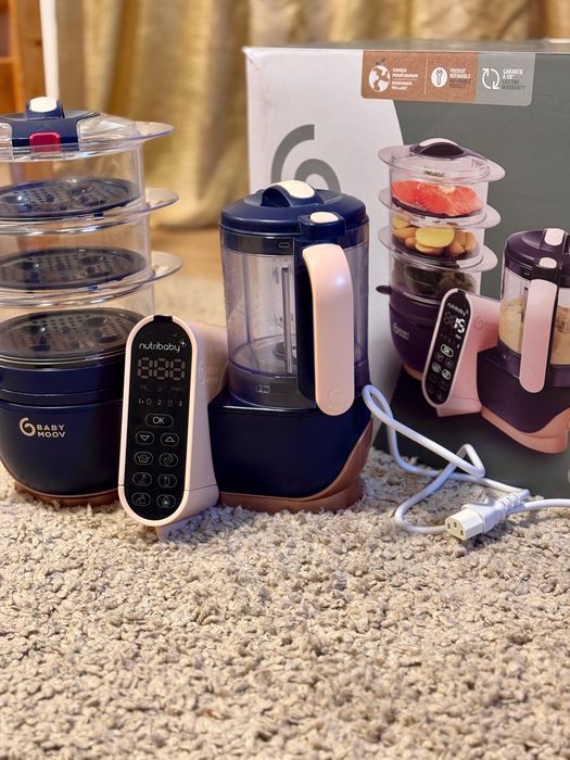 ROBOT GĂTIT Bebeluși 5-în-1 Baby Moov Nutribaby XL Abur&Blender