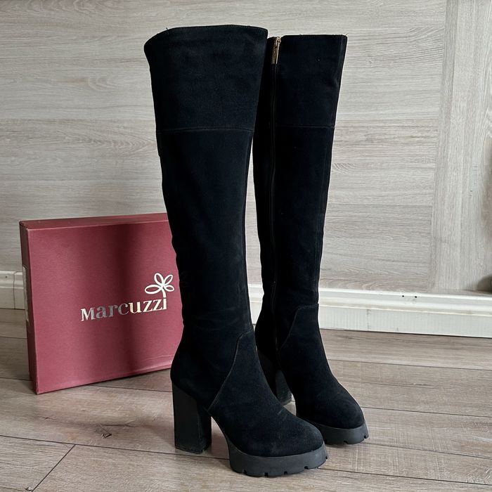 Сапоги ботфорты зимние