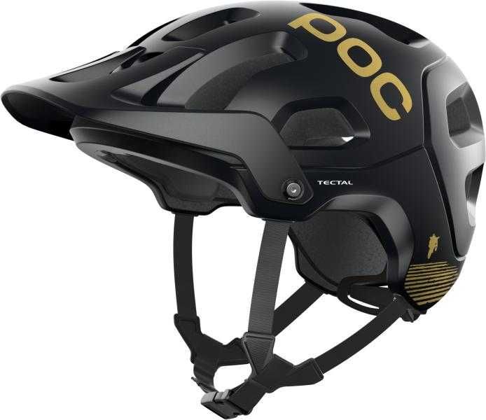 Cască MTB POC Tectal Fabio Wibmer Edition - Uranium Black Matt / Gold