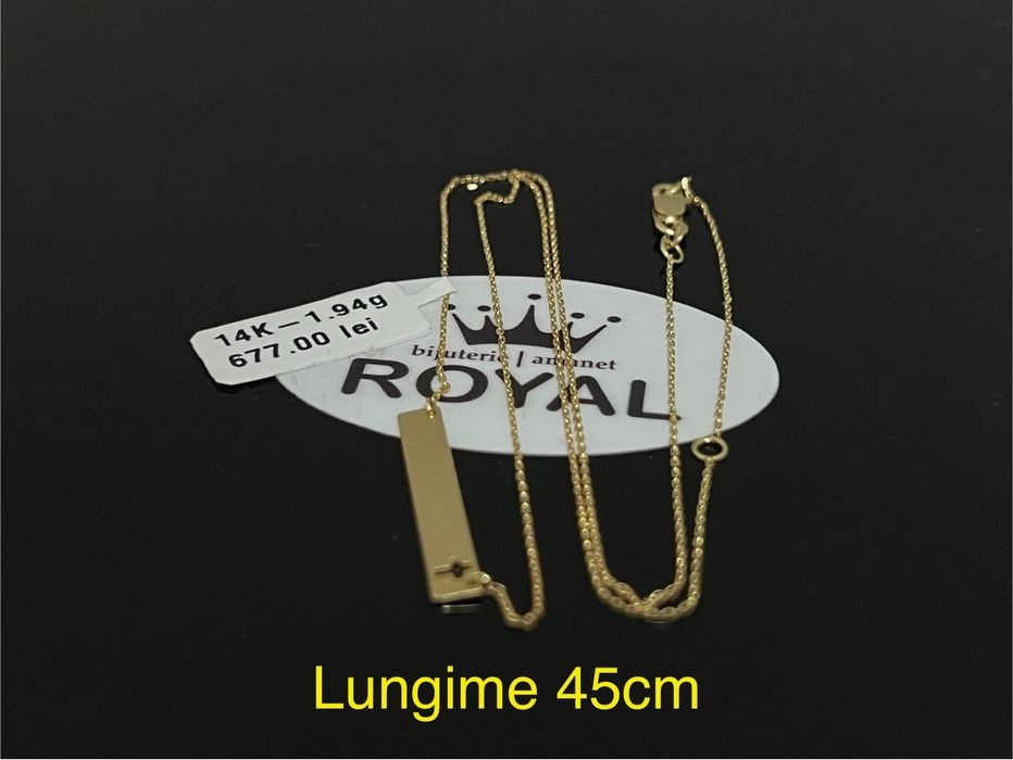 Bijuteria Royal CB : Lănțișor damă aur 14k subțire 1,94gr