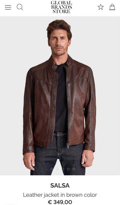 SaLsa Jeans / мъжко кожено(естествена) яке L