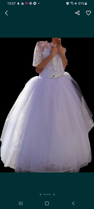 Свадебное платье размера xs