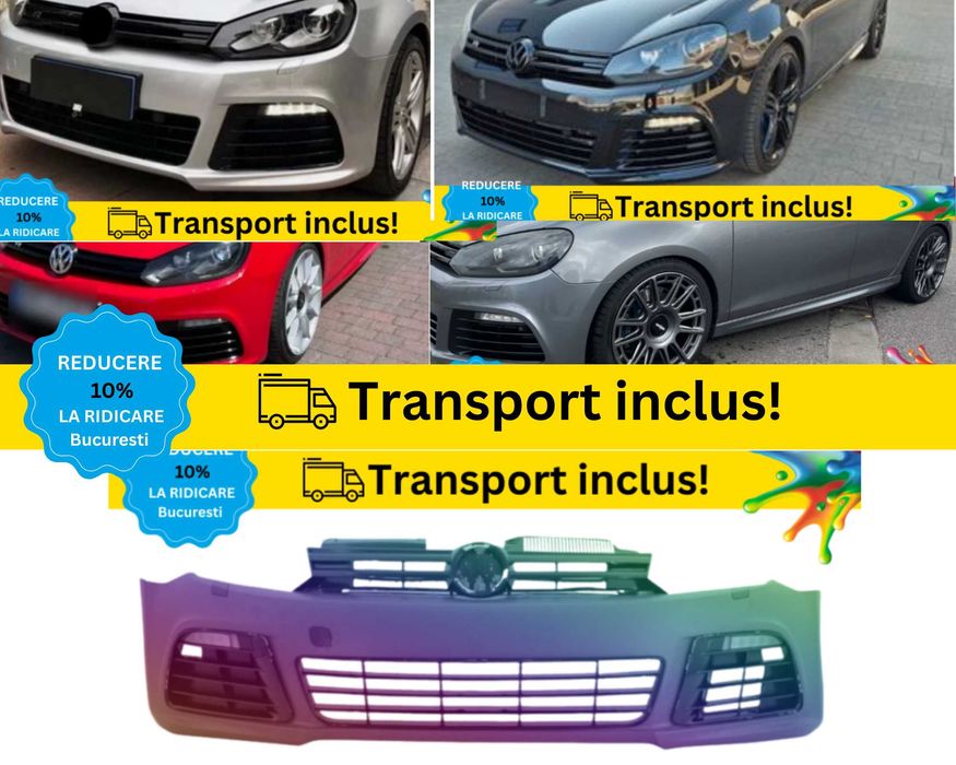 Bara fata VW Golf 6 VI R20-LOOK Negru Gri Albastru Alb Rosu 2008-2012