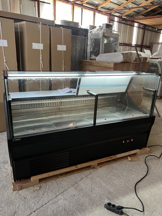 Vitrina frigorifica orizontala MODX250, 250cm, sticla fixa, inox, LED