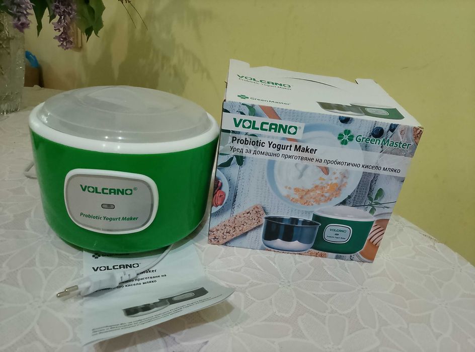 Уред за домашно приготвяма на кисело мляко - Volcano Probiotic Yogurtmaker