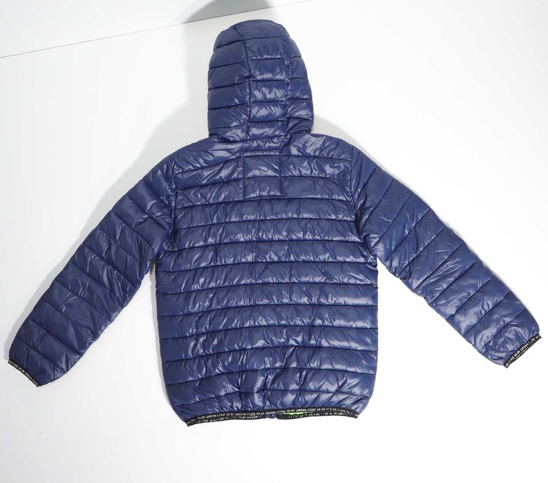 Geacă matlasată RESERVED băieți, mărimea 134 (10 ani) – Bleumarin/Verde Neon