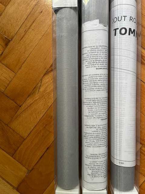 Затъмняващи интериорни ролетни щори чисто нови 80х170см 3 броя сиви