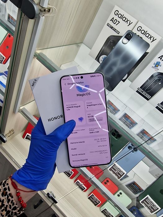 Honor Magic 8 Lite / Black / 256GB / Ca nou / Garanție / Rate