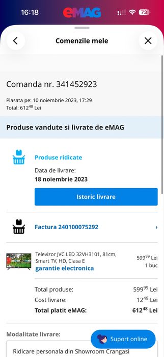JVC Smart TV  81cm