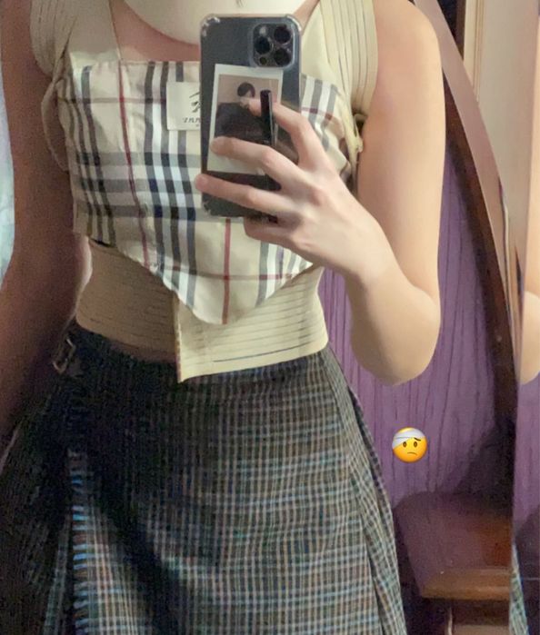 Оригинальный апсайкл корсет Burberry