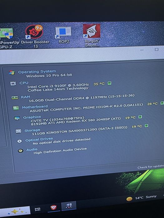 Kit i3 9100f + 8gb ram