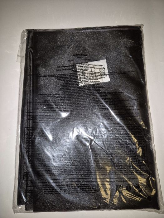 Sal elegant din satin cu 2 fete neagra si gri Avon