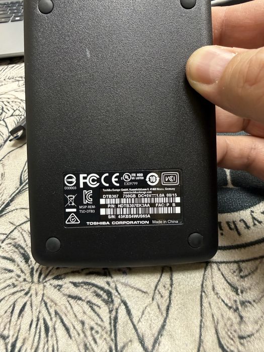 Външен хард диск Toshiba DTB307 Canvio 750 Gb