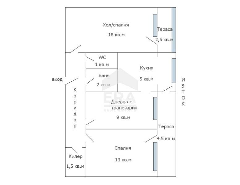 Тристаен панелен апартамент за продажба, с източно изложение, в кв. Мл