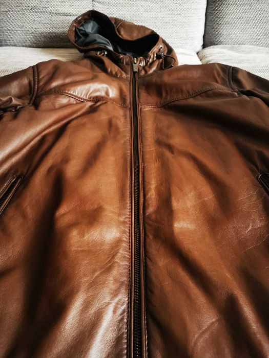 Кожено яке Massimo Dutti, размер М