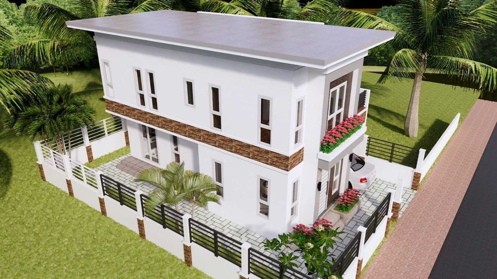 НА ИЗПЛАЩАНЕ - Двуетажна сглобяема къща с 3 спални, 140 кв. м