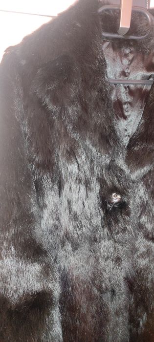 Палто естествен заешки косъм.