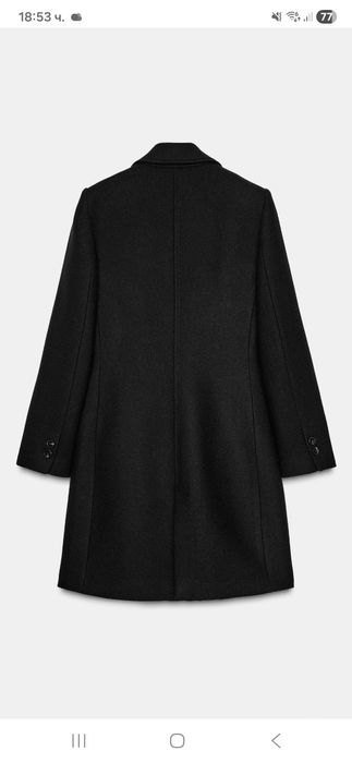 Палто с двуредно закопчаване на ЗАРА