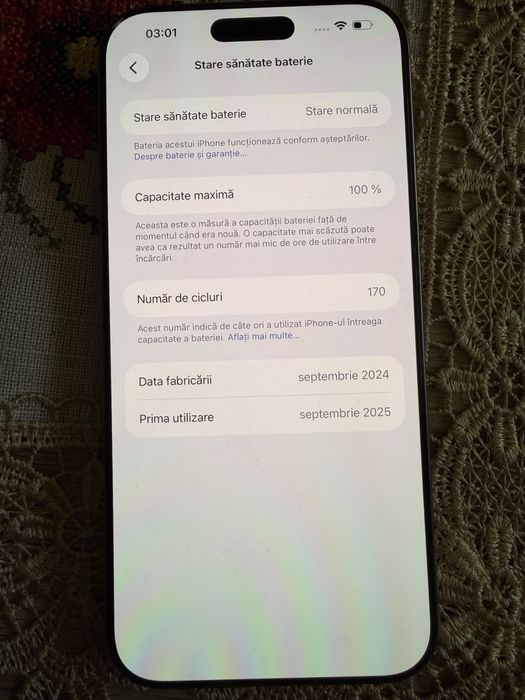 Iphone 16 pro max 256 gb in garantie