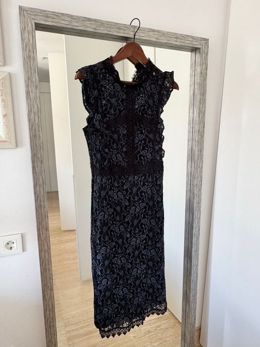 Zara кружевное платье XS