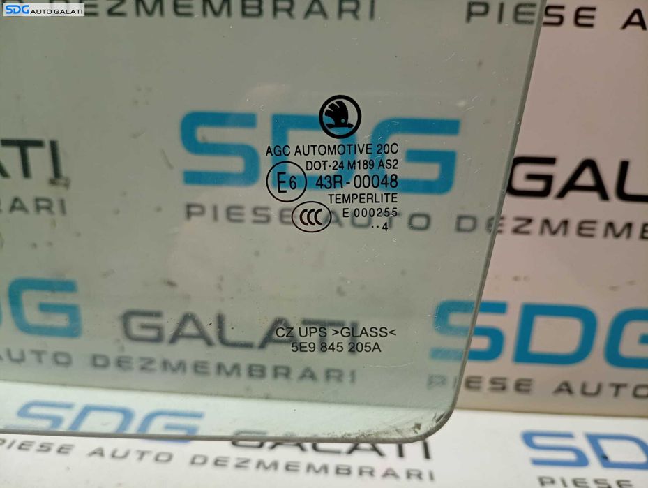 Geam Sticla Culisant Usa Portiera Stanga Spate Skoda Octavia 3 Break Combi 2013 - 2017 Cod 5E9845205A [M5792]
