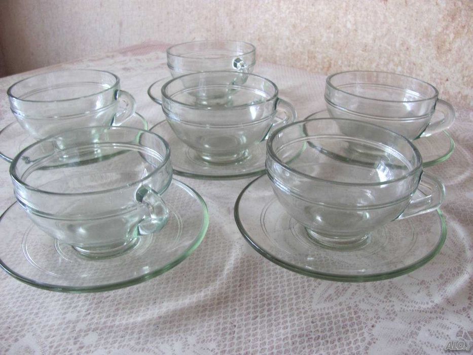 Сервиз за кафе / чай България дебелостенно стъкло Белотерм