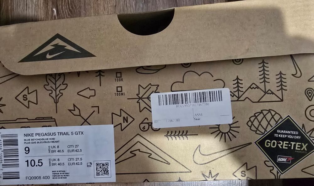 Nike Pegasus Trail 5 GTX 42.5 noi